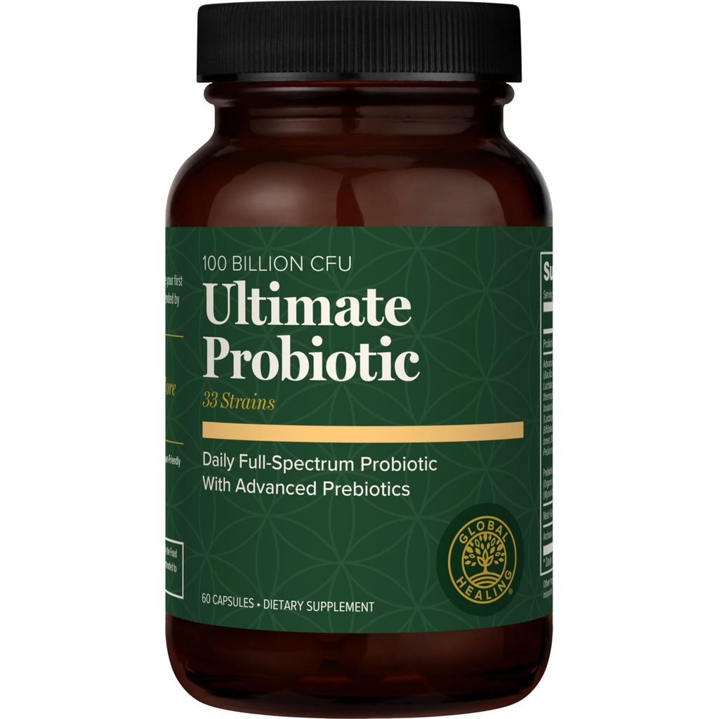 Global Healing Ultimate Probiotic Blend Supplement with Prebiotics and Probiotics for Digestive Health, Digestive Tract, & Immune System, Gut Health for Men & Women,