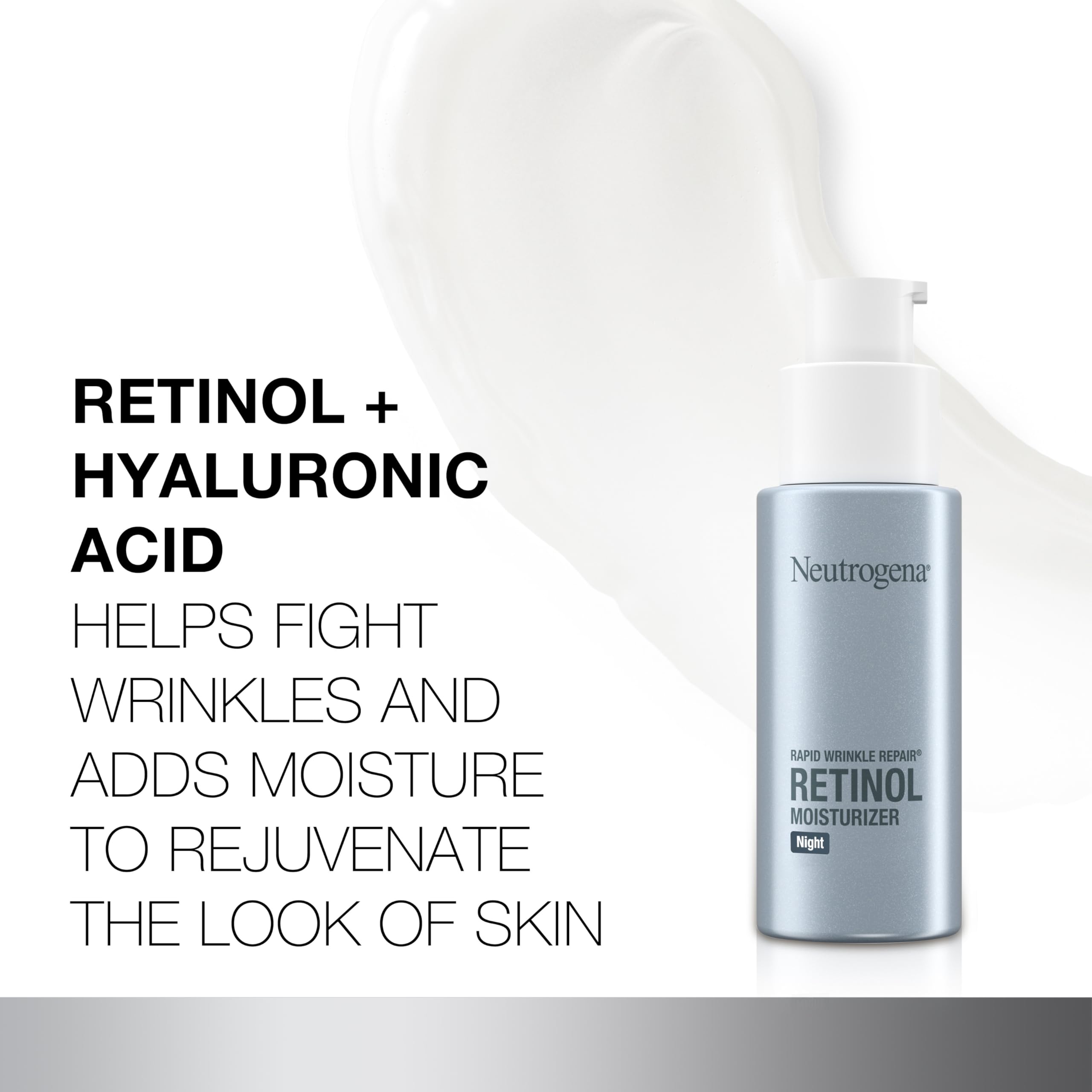 Neutrogena Retinol Face Moisturizer Cream, Rapid Wrinkle Repair, Anti-Wrinkle Night Moisturizer, Anti-Wrinkle Face & Neck Cream