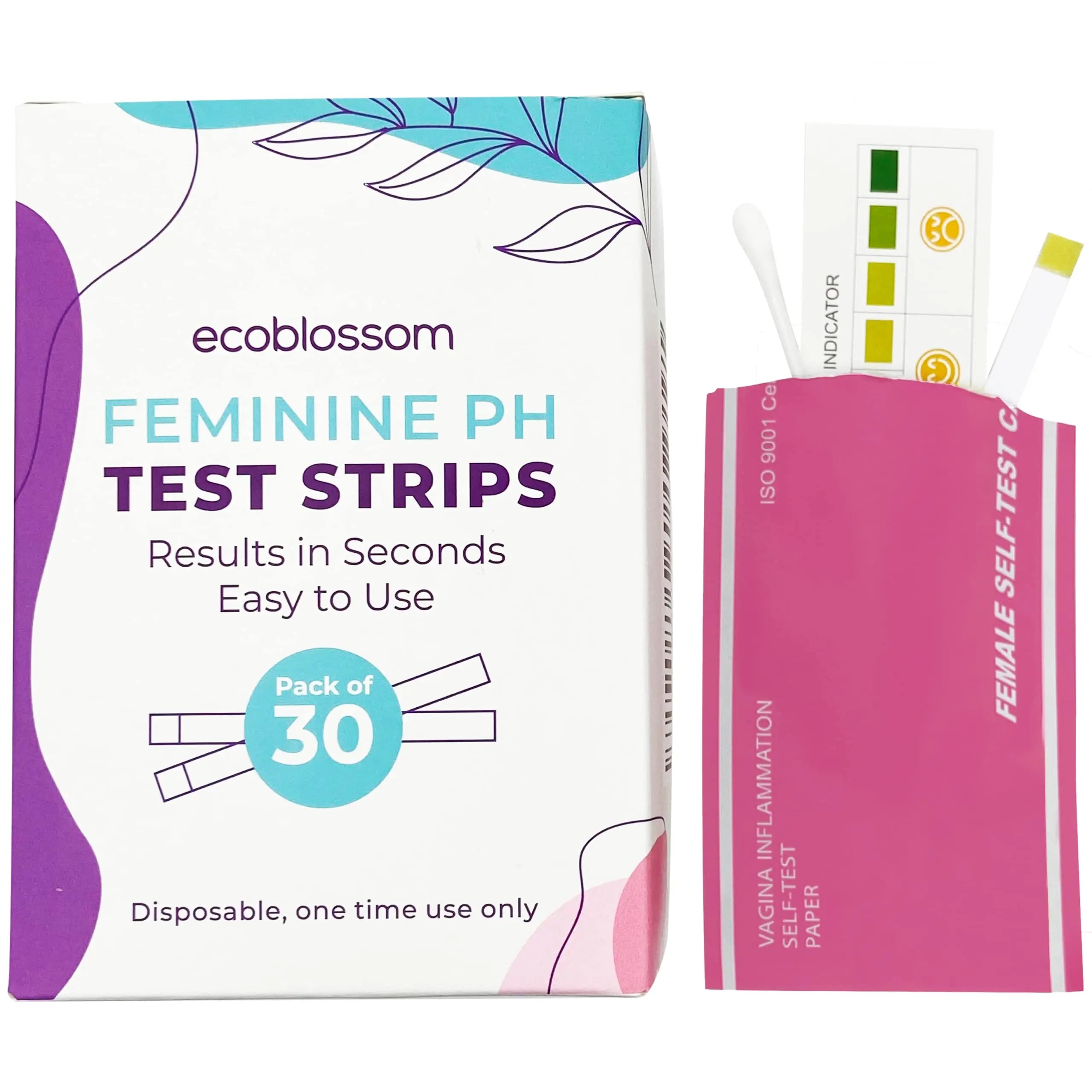 EcoBlossom Vaginal pH Test Strips for Women - Check pH Balance - Monitor Bacterial Vaginosis EcoBlossom Au supplements