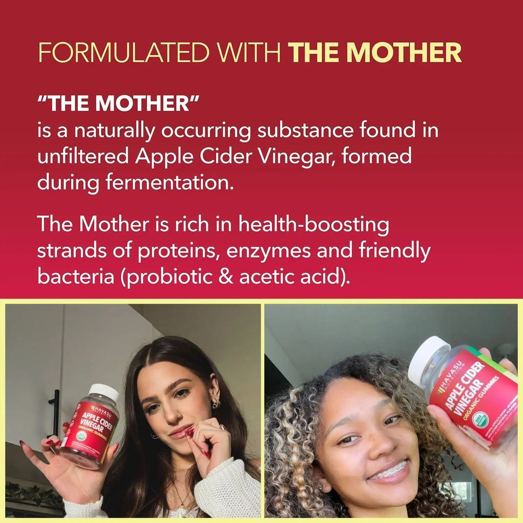 Organic Apple Cider Vinegar Gummies Detox | The Mother Enzyme | ACV Gummy HAVASU NUTRITION Au supplements