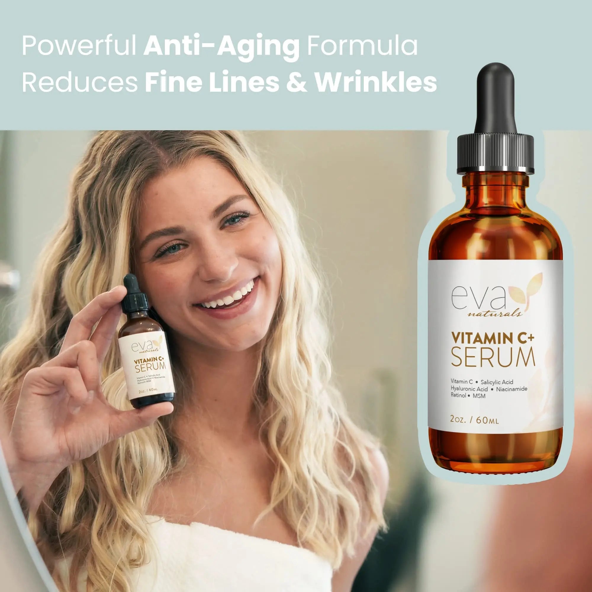 Vitamin C Serum for Face - Vitamin C Facial Serums with Hyaluronic Acid, Retinol Eva Naturals Au supplements