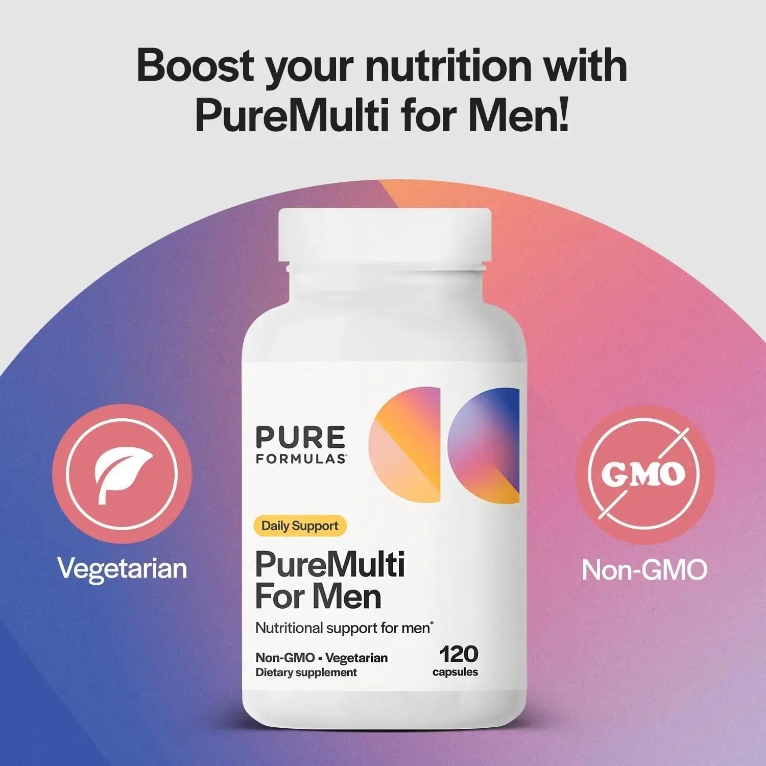 PureFormulas PureMulti for Men - Daily Comprehensive Multivitamin for Men's Health, Vitality, Energy, Focus, & Performance. Mens Vitamins A, C, D, E, & B12 PureFormulas Au supplements
