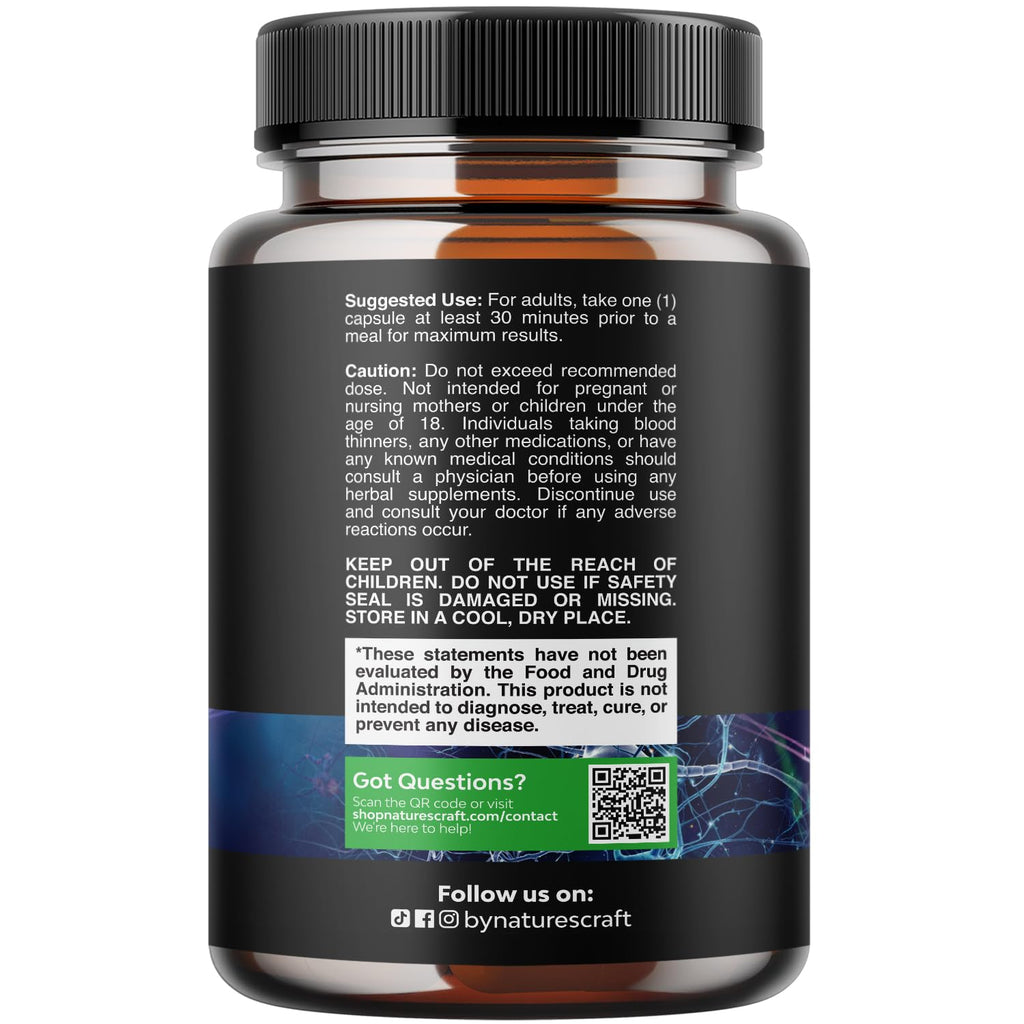 Nootropic Memory Supplement for Brain Support - Memory Pills for Brain Boost and Natural Energy Booster - Vitamin B 12 Bacopa Monnieri Rhodiola Rosea DMAE Ginkgo Biloba Phosphatidylserine Supplement Natures Craft Au supplements