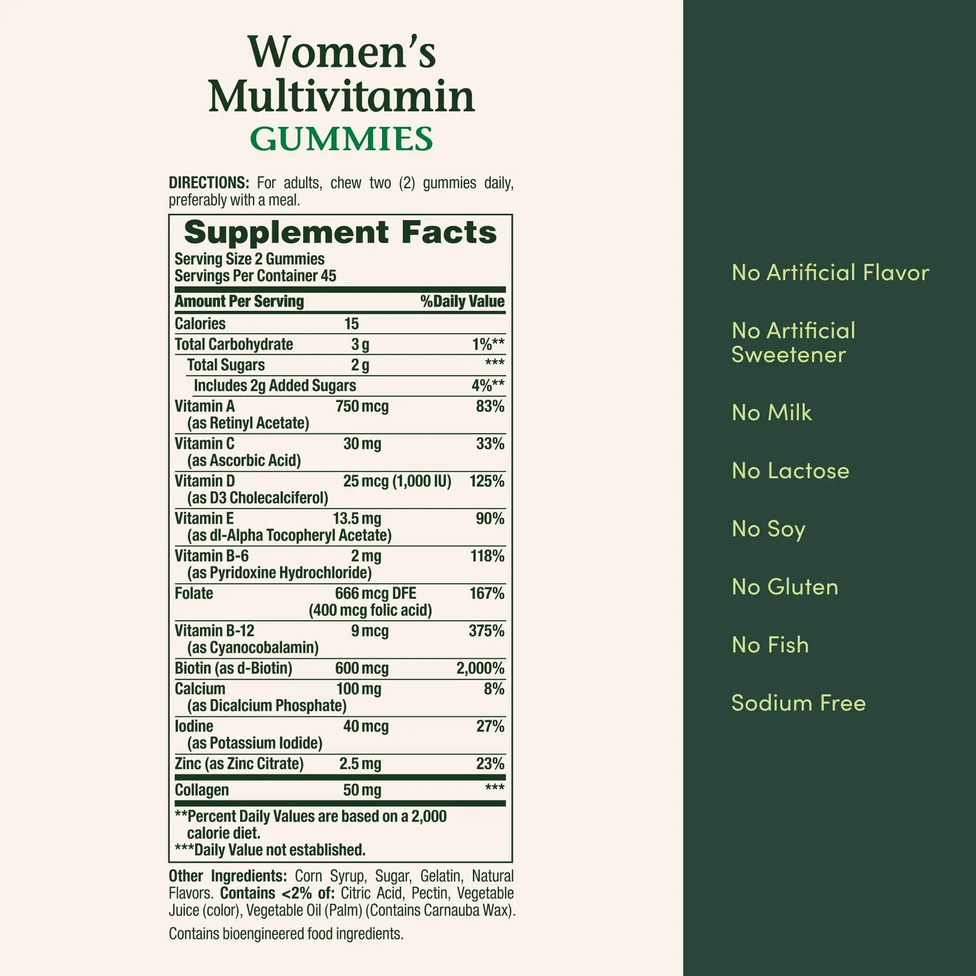 Nature's Bounty Women Multivitamin Gummies, Vitamin Supplements for Adults, General Health, Supports Immune and Bone Health, Nature's Bounty Au supplements