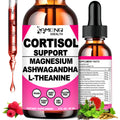Cortisol Supplement Liquid Drops, 17-in-1 Cortisol Reducer w. Ksm-66 Ashwagandha Theanine Rhodiola Rosea Magnesium Phosphatidylserine, Hormone Balanced & Lower Cortisol for Women Calm* Relaxation AMENQ hHEALTH Au supplements