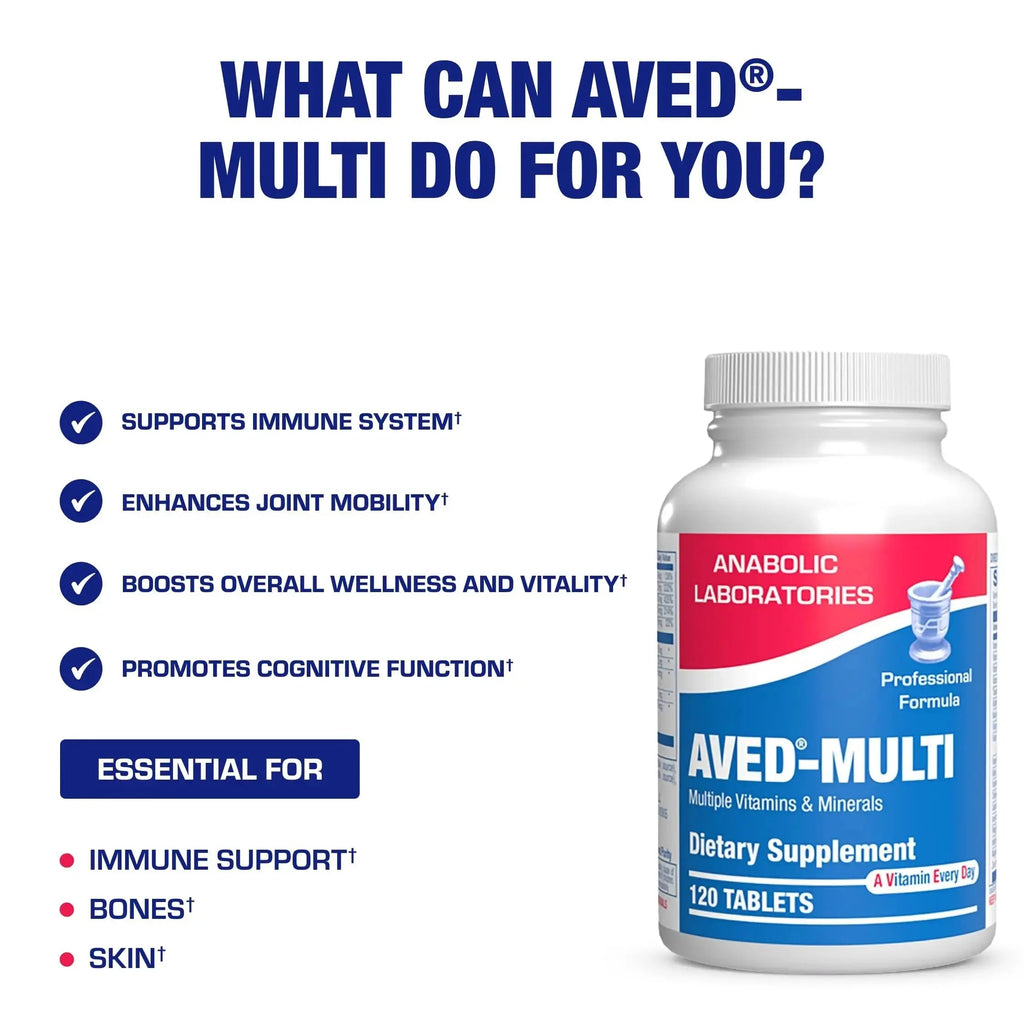 30-in-1 Adult Multivitamin with Iron - Antioxidant Rich Over 50 Multivitamin for Women and Men with Vitamins A C D E B Complex Zinc Magnesium Anabolic Laboratories Au supplements