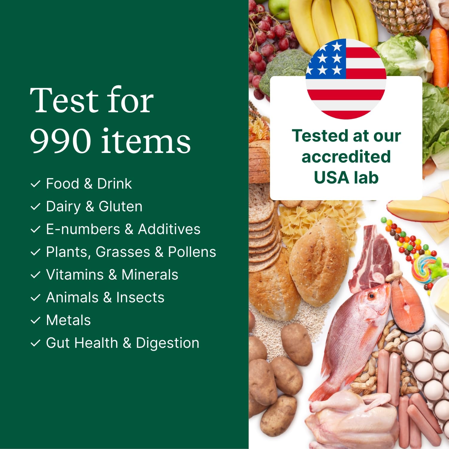 Check My Body Health 990 Items Complete Food Sensitivity Test Kit for Adults and Kids – Non-Invasive Food Intolerance Test Kit – at-Home Hair Sample Bioresonance Testing with Results in 3–5 Days Check My Body Health Au supplements