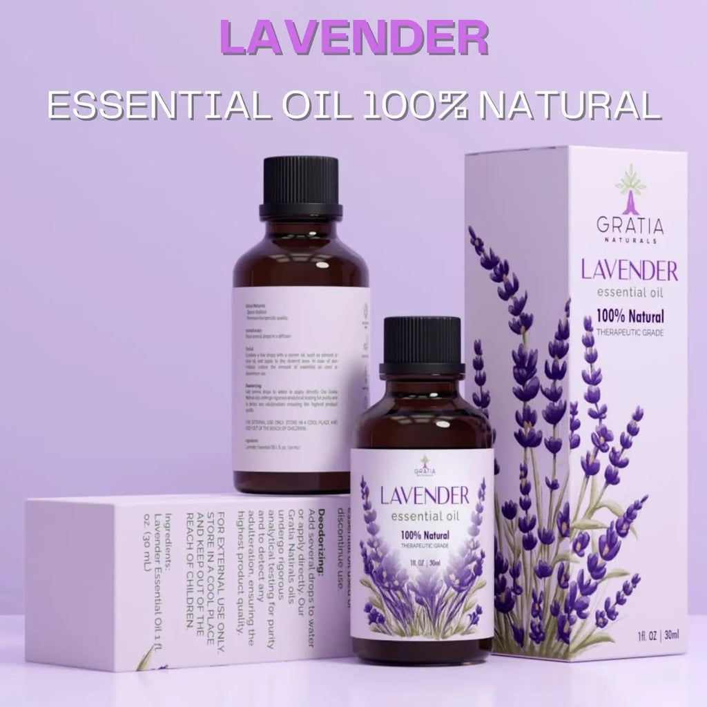 Gratia Naturals Lavender Essential Oil - 100% Pure and Natural … GRATIA NATURALS Au supplements