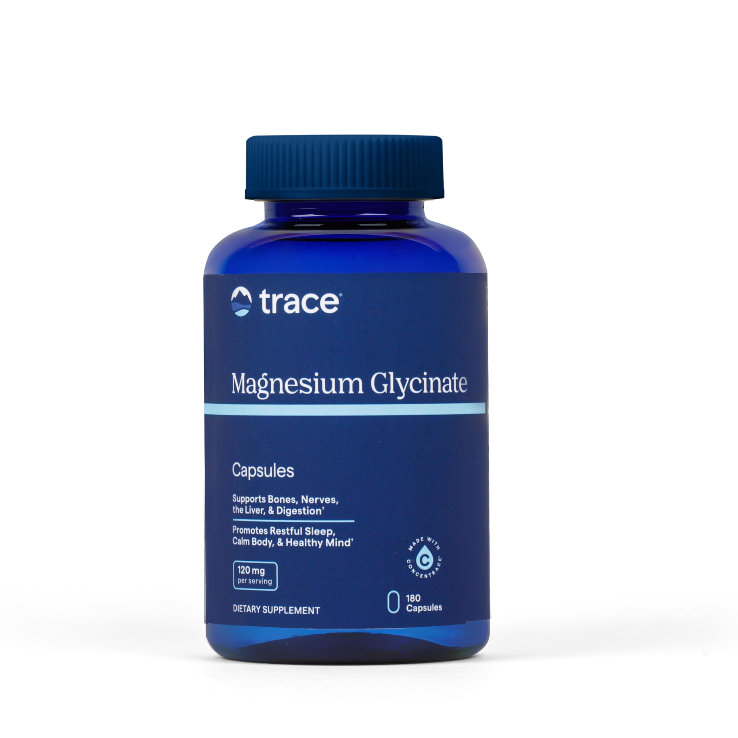 Trace Minerals Magnesium Glycinate - Gentle Magnesium Glycinate Supplement for Healthy Sleep & Relaxation Support - Healthy Mind & Energy