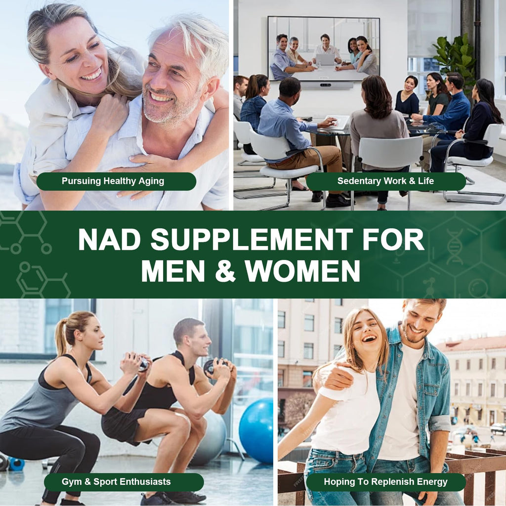 Vikaywoo NAD Supplement 1585 Mg -True NAD & Resveratrol, NMN Alternative Liposomal NAD+ for Women & Men, Support Cellular Health, Stamina & Healthy Aging - 120 Capsules Vikaywoo Au supplements