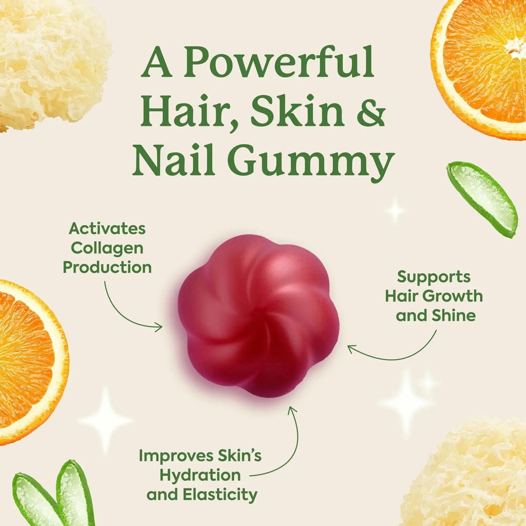 Plant People WonderBeauty Hair, Skin & Nails Rejuvenation Gummies with Tremella Mushroom, Marine Collagen Peptides Plant People Au supplements