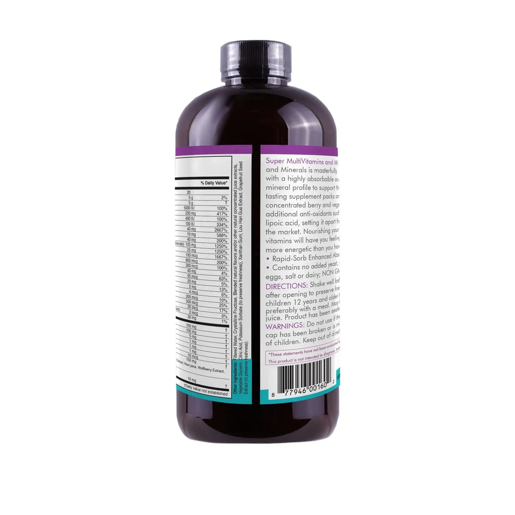 Liquid Super Multivitamin and Minerals - Premium Liquid Vitamins for Enhanced Absorption - Daily Liquid Multivitamin Supplement Life Solutions Au supplements