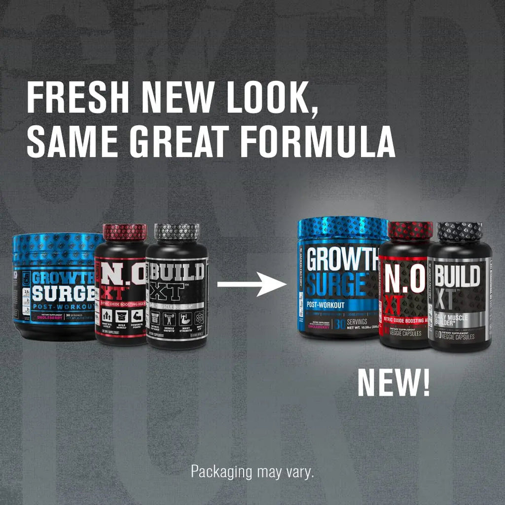 Jacked Factory N.O. XT Nitric Oxide Supplement, Growth Surge Post Workout Muscle Jacked Factory Au supplements
