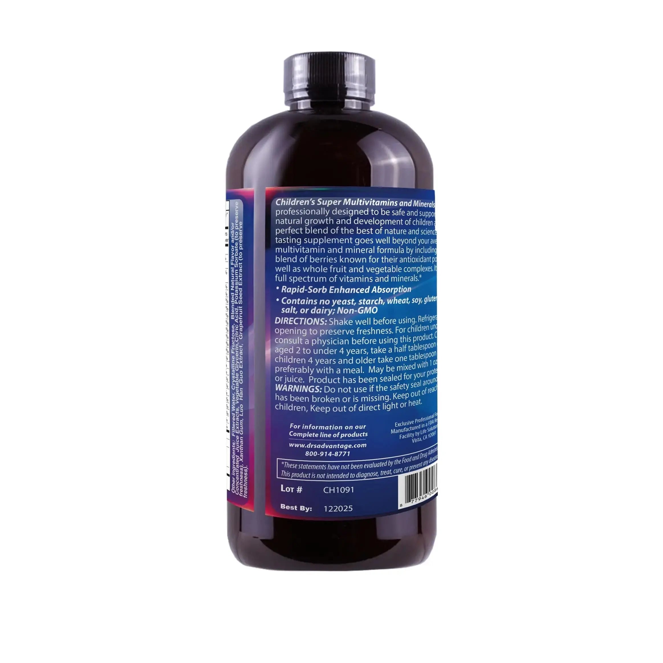Dr's Advantage DA862 Liquid Children's Multivitamin and Minerals, 16 oz. Dr's Advantage Au supplements