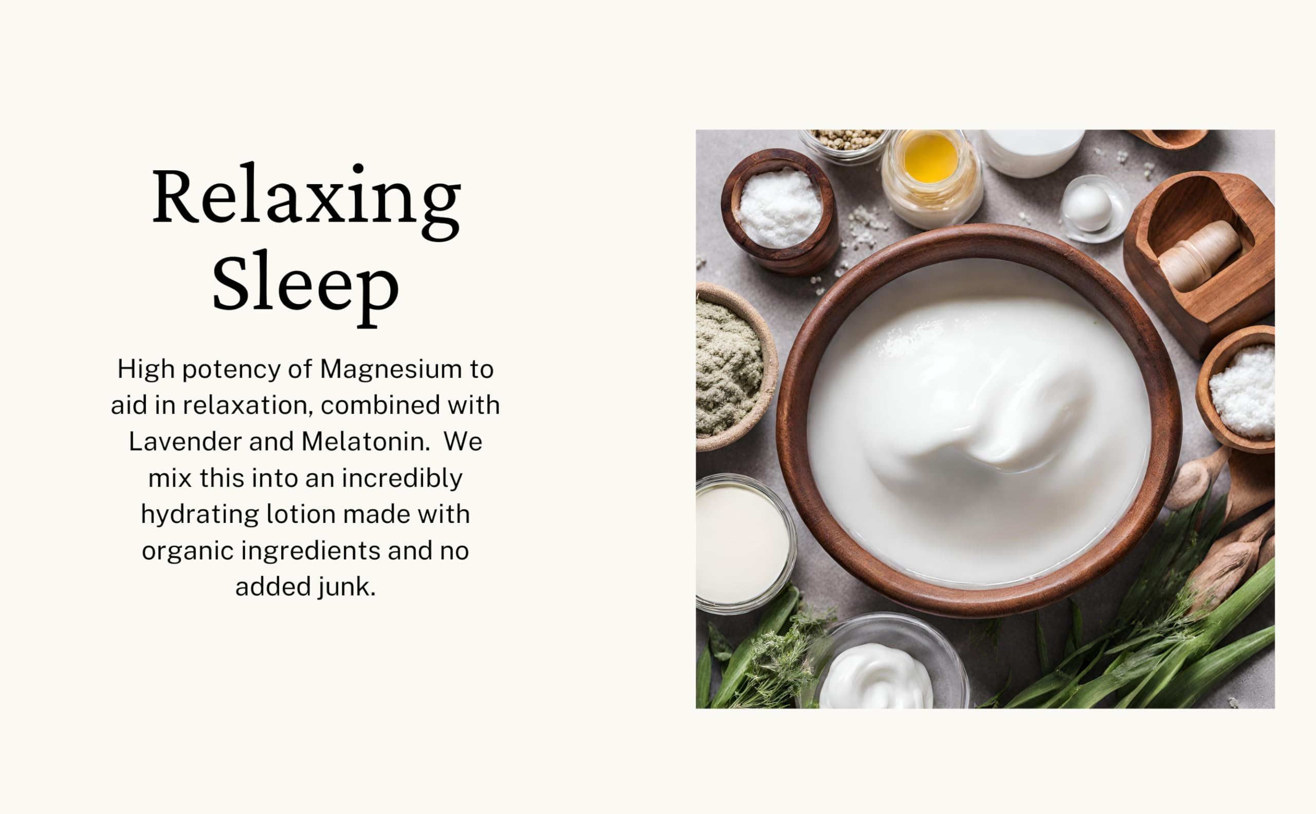 Elepure Pure Elements Magnesium Sleep Lotion with Lavender and Melatonin - Topical Application Night Cream- High Potency - Organic Materials - Large Size - Great Value - 8 fl. oz Elepure Pure Elements Au supplements
