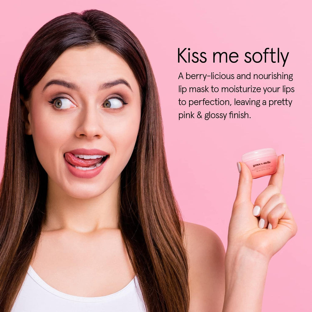grace & stella Award Winning Lip Butter - Hydrating Lip Balm - Nourishing Lip Mask (1-pack) Travel Essentials, Travel Size Toiletries