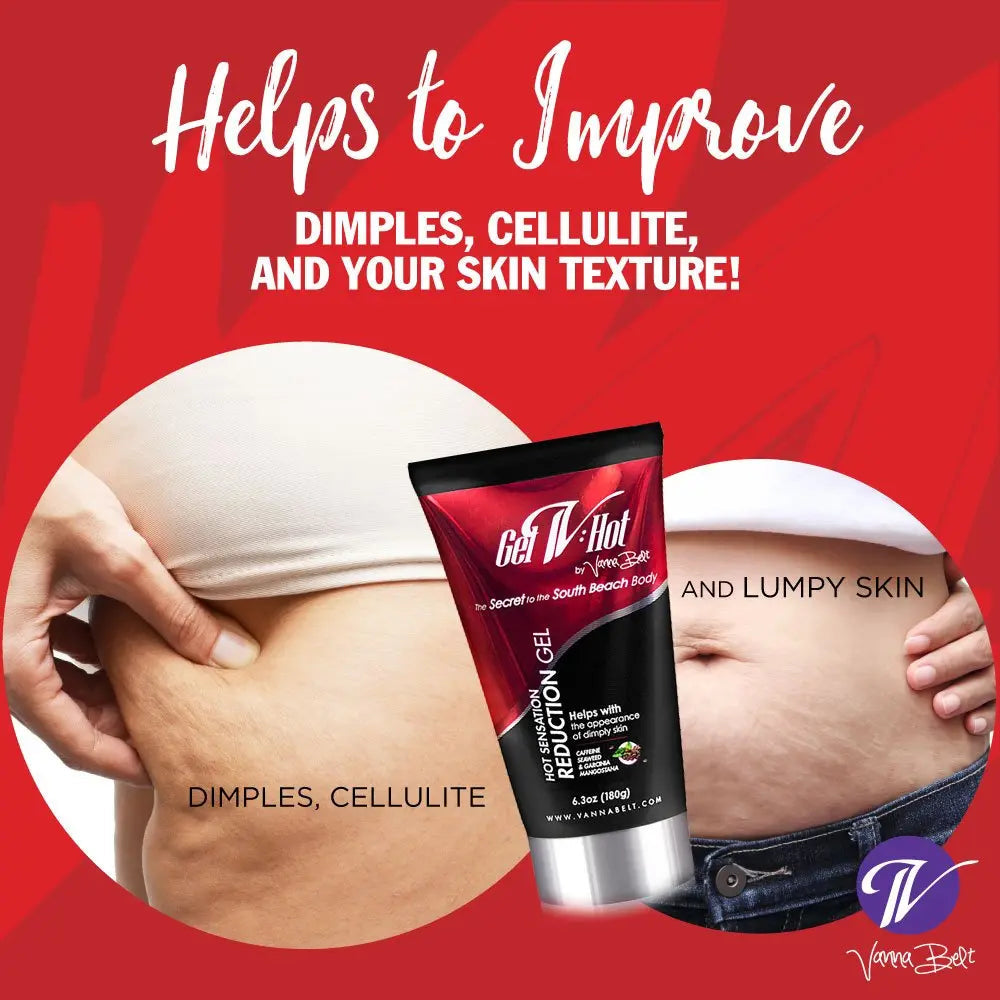 Vanna Belt Gel-V Hot Cream for Cellulite, 6.3 oz - Effective Nighttime Belly Fat Burning V VANNA BELT Au supplements