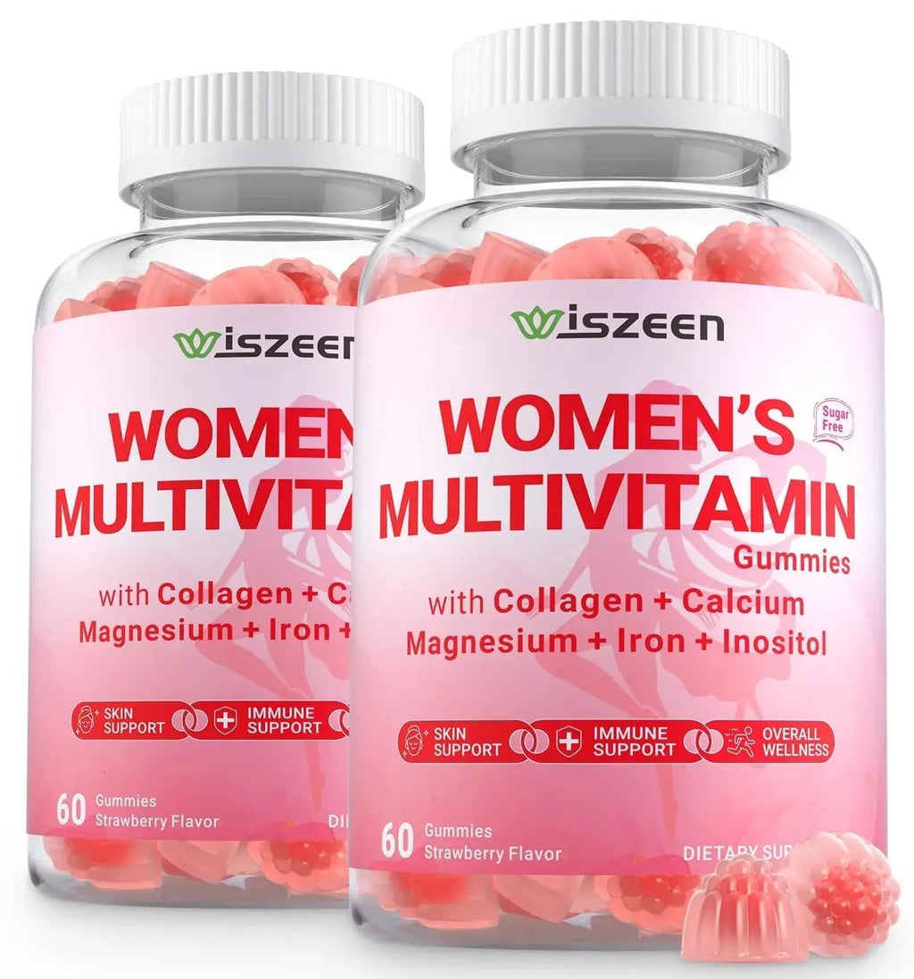 Wiszeen Sugar Free Methylated Multivitamin for Women Gummies, Biotin, Collagen, Calcium, Magnesium, Inositol, Folate, Iron, Vitamin A, C, D, E Wiszeen Au supplements