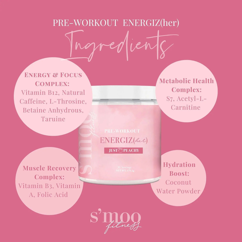 S'moo ENERGIZ(her) Pre Workout Supplement - Preworkout Energy Powder - 30 Servings S'moo Au supplements