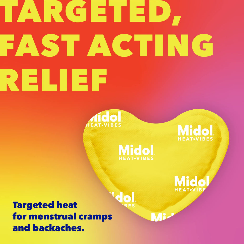 Midol Heat Vibes Menstrual Pain Relief Heat Patches - 6 Count Pack for Period Cramps and Backache Midol Au supplements