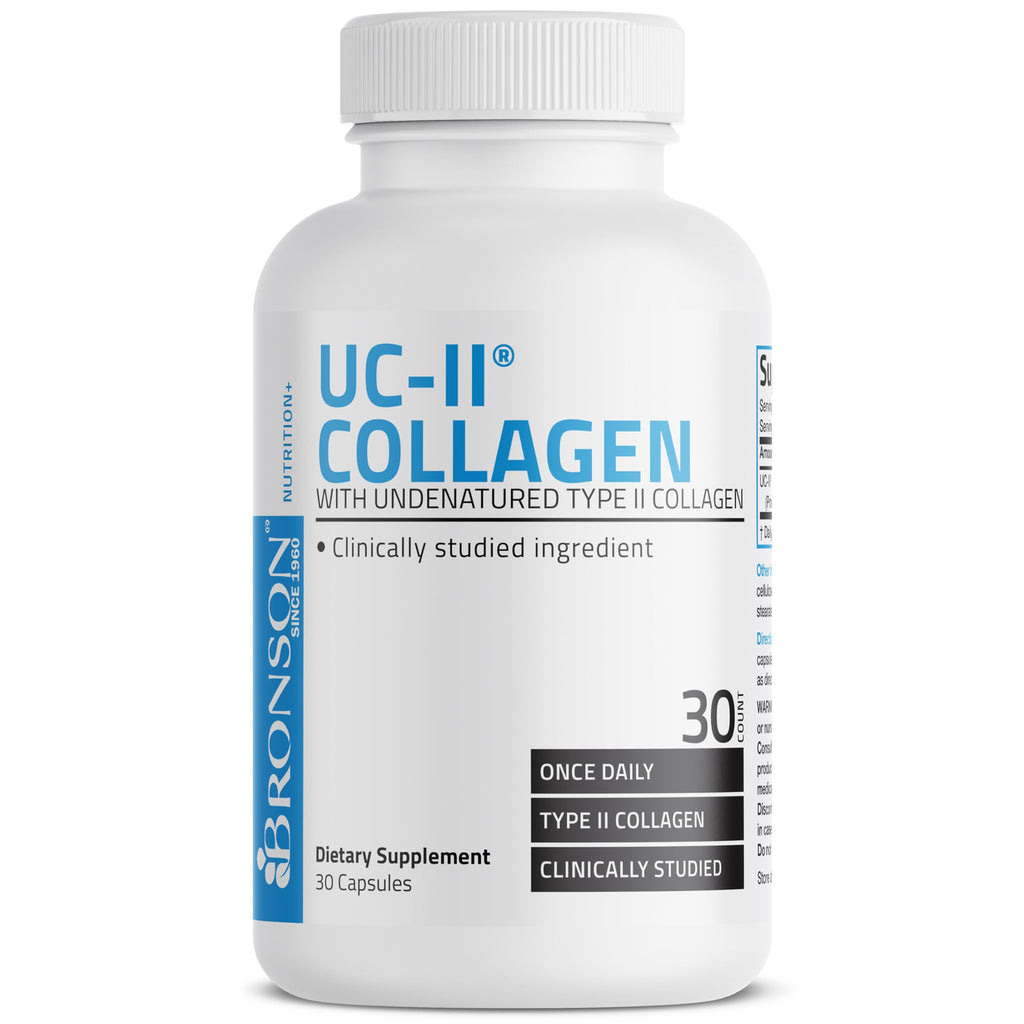 Bronson UC-II Type II Collagen with Undenatured Type II Collagen, 30 Capsules