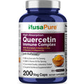 NusaPure Quercetin Complex: Bromelain, Vitamin C, Vitamin D3, Stinging Nettle, Zinc | 200 Veggie Caps (Non-GMO, Bioperine) NusaPure Au supplements