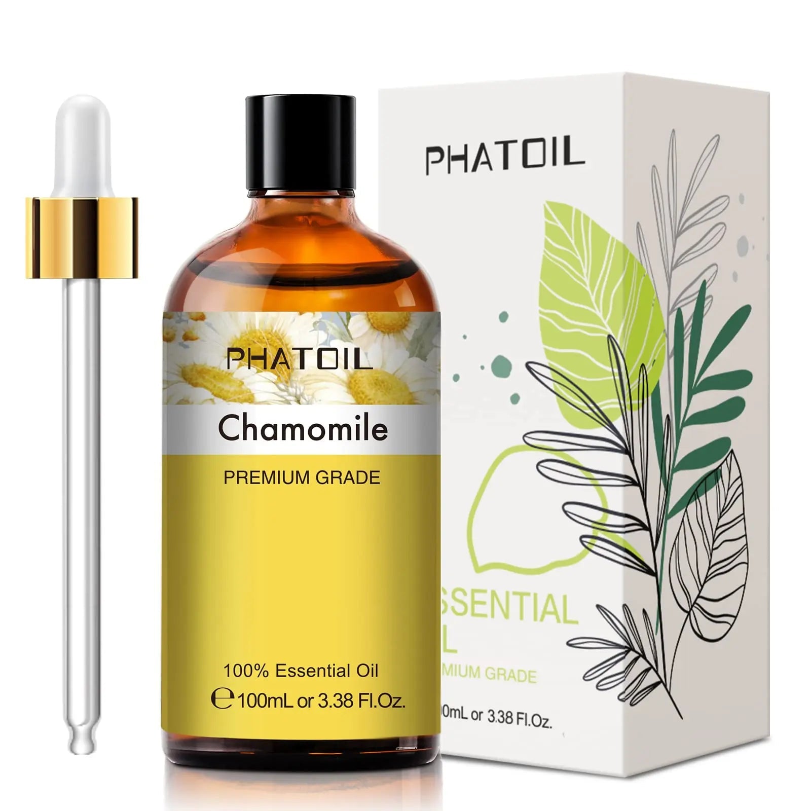 PHATOIL 100ML Chamomile Essential Oil - 3.38FL.OZ Essential Oils for Diffusers for Home PHATOIL Au supplements