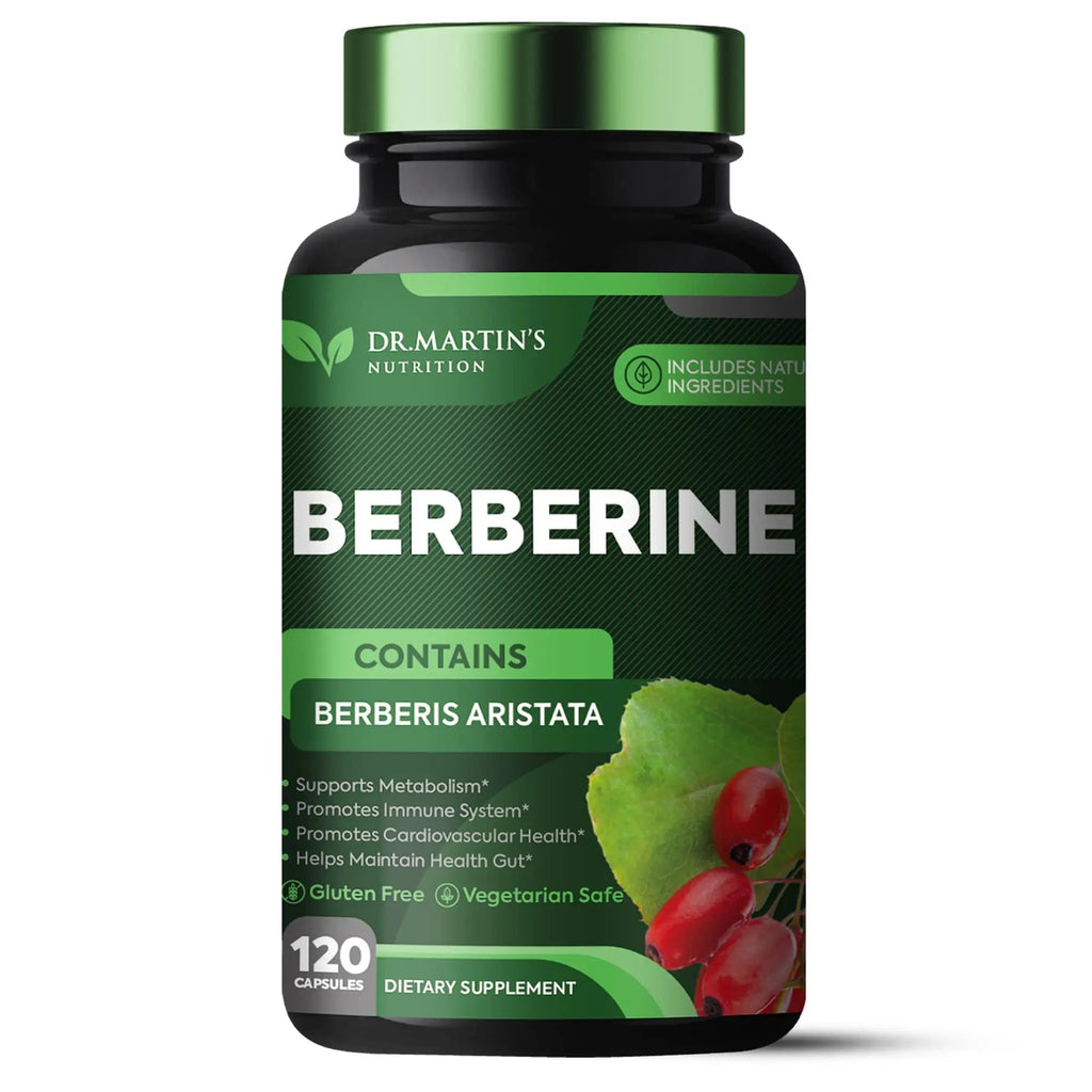 Potent 1200mg Berberine Supplement | 120 Capsules | Berberine HCL Supplement For Healthy DR. MARTIN'S NUTRITION Au supplements