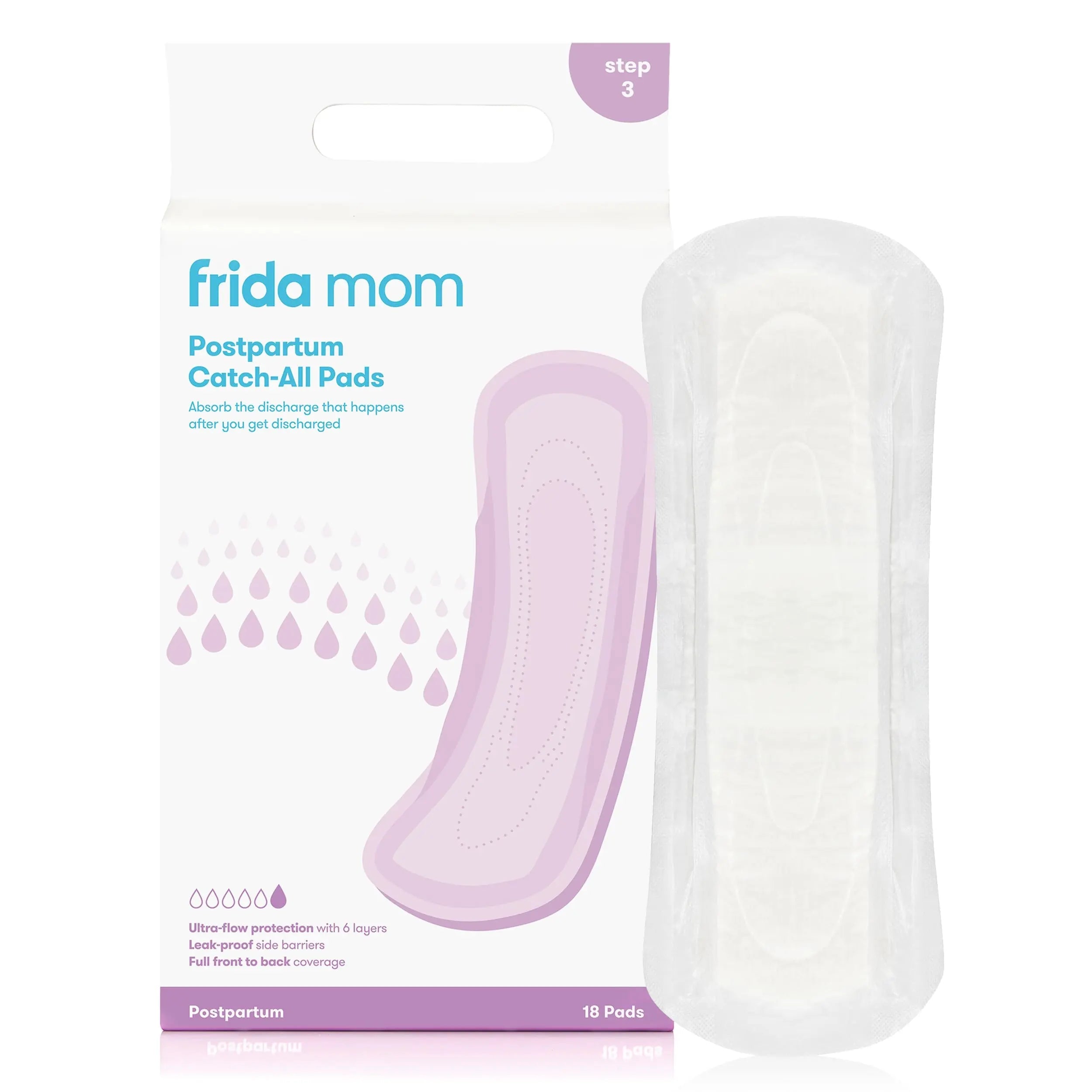 Frida Mom Postpartum Pads, Leak Proof Feminine Care Maxi Pads, 6 Layers of Protection Frida Mom Au supplements
