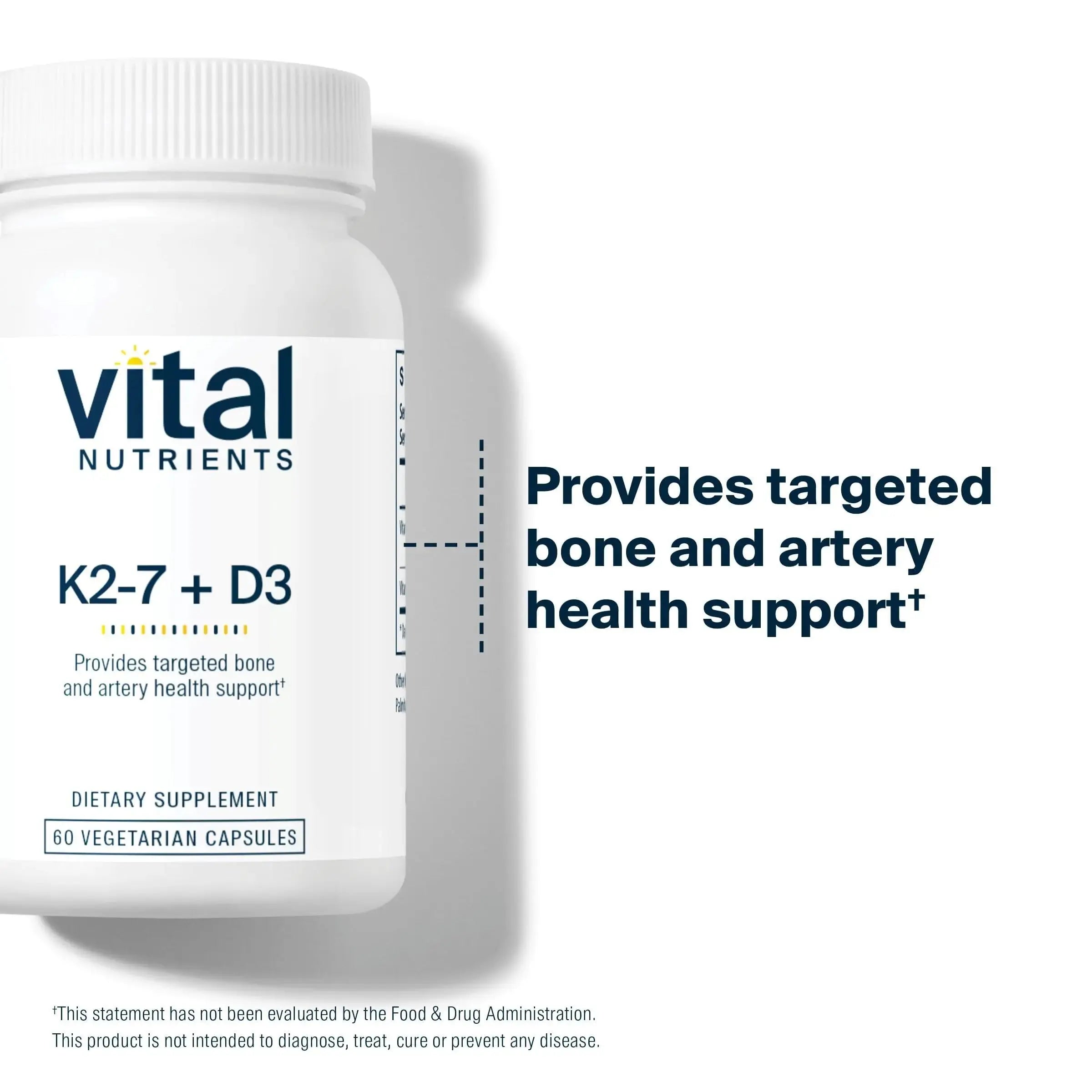 Vital Nutrients Vitamin D3 + K2-2000 IU - Vitamin D3 K2 Supplement - Vitamin D Complex for Healthy Calcium Levels Vital Nutrients Au supplements