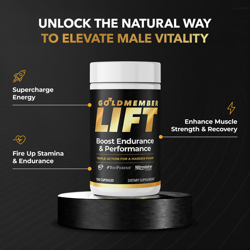 Juvenon GoldMember Lift Nitric Oxide Supplement – Nitrosigine, Trans-Resveratrol, S7 Plant Blend, BioPerine – Circulation, Energy & Muscle Support – 180 Capsules Juvenon Au supplements