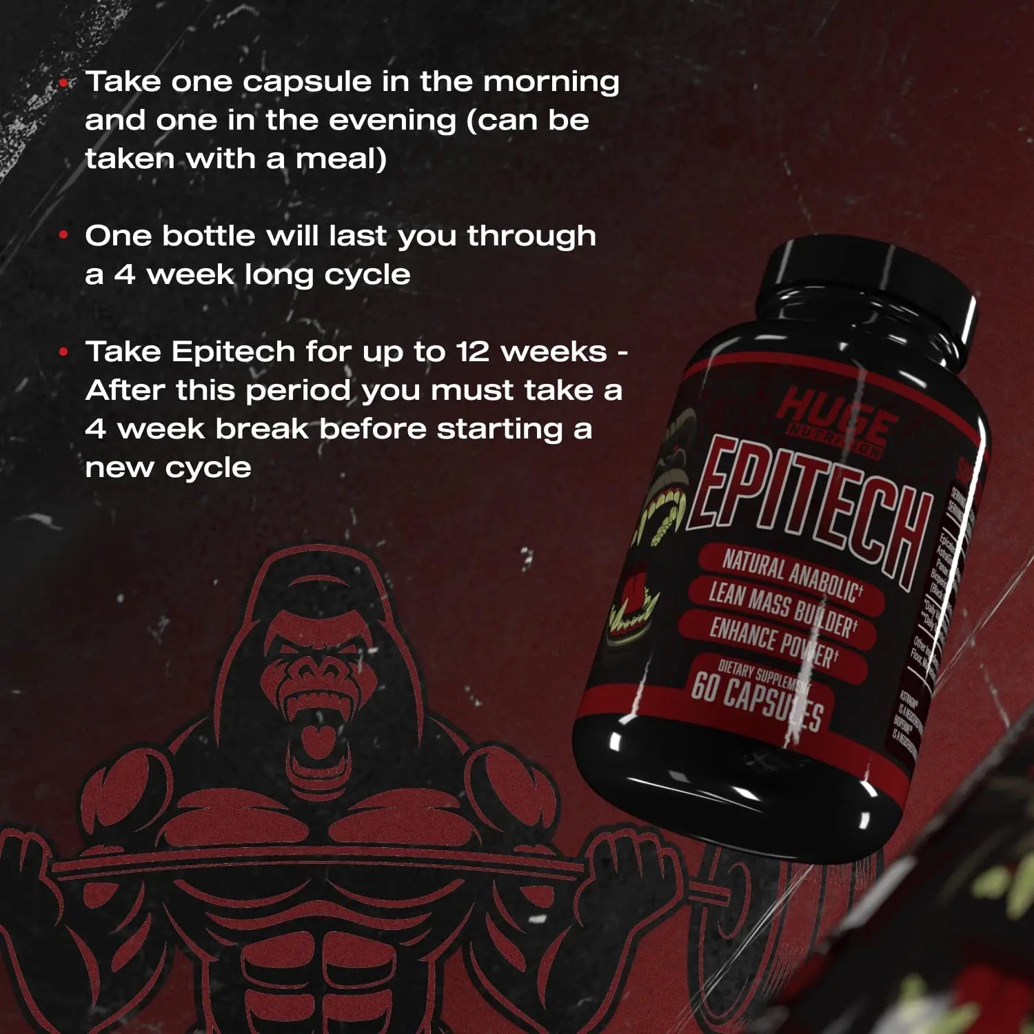 Huge Supplements, Epitech, Epicatechin Supplement, Increase Muscle Mass, Enhance Huge Supplements Au supplements