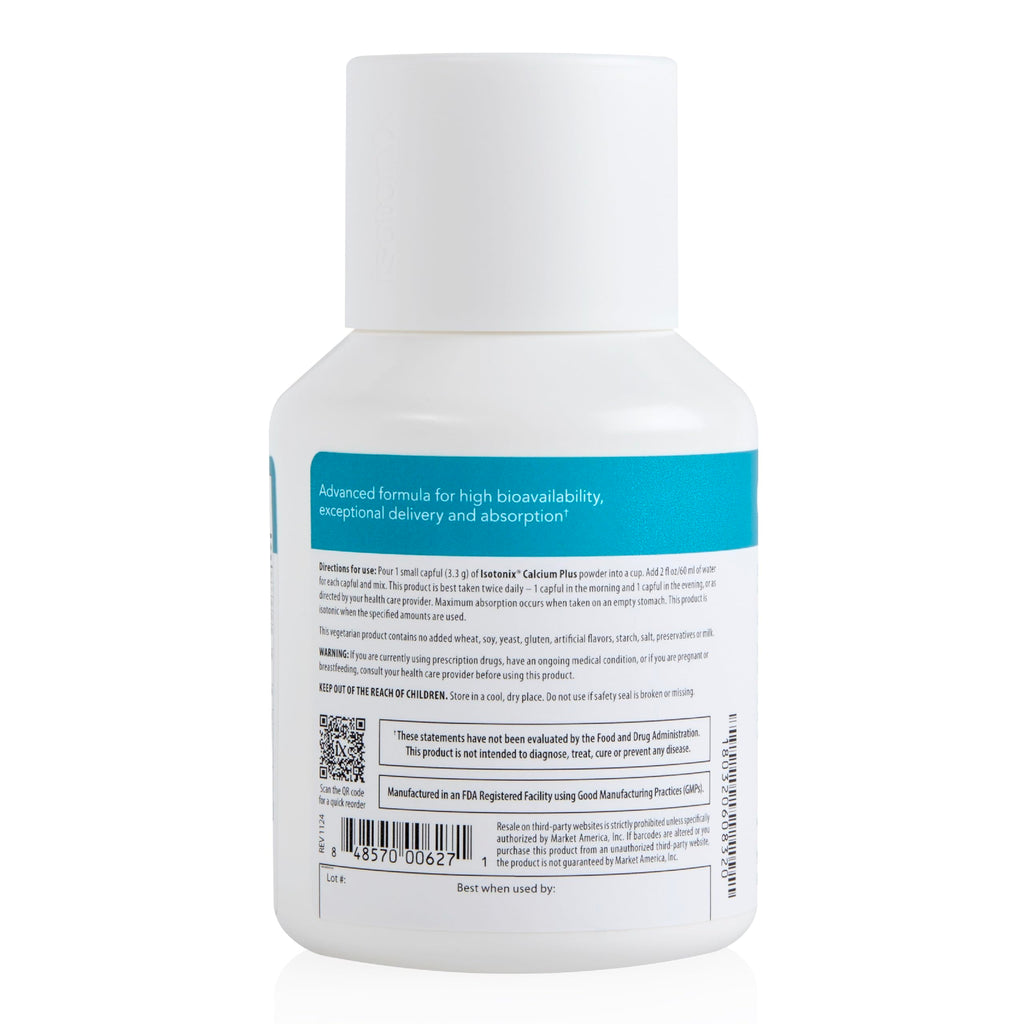 Isotonix Calcium Plus – Calcium Supplement for Women and Men with Magnesium, Vitamin D3, and Vitamin C – Fast Absorbing Isotonic Formula – Calcium Citrate & 5 Salts - 90 Servings Isotonix Au supplements