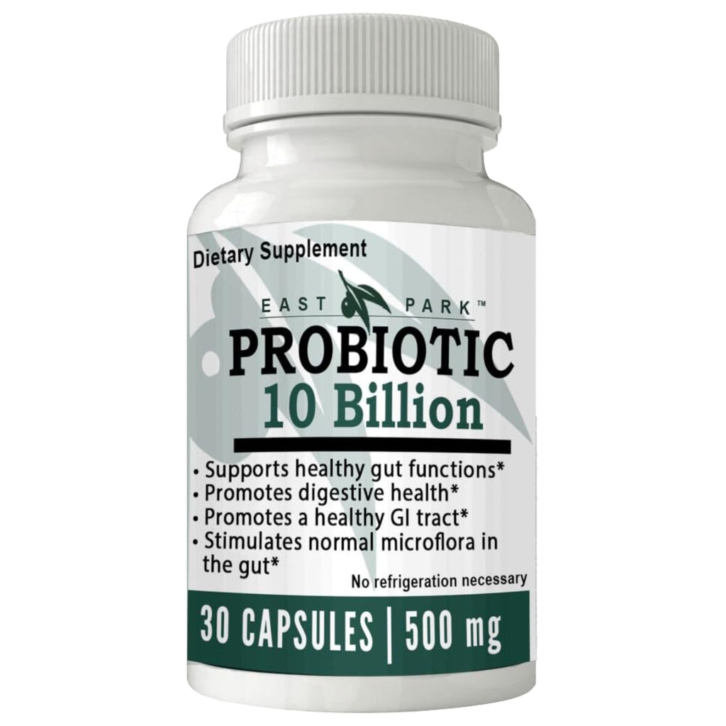 East Park Research d-Lenolate Probiotic Supplement | Probiotic 10 Billion CFUs Supports Gut & Digestive Health | Dietary Supplement Probiotics