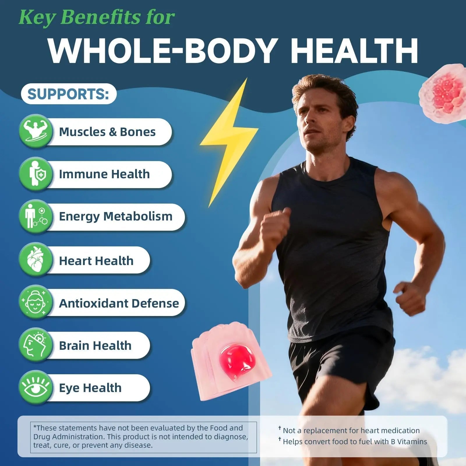 Totaria Sugar Free Multivitamin for Men with Omega 3, Probiotics, Mens Multivitamins Gummies w/Methylated B Complex Totaria Au supplements