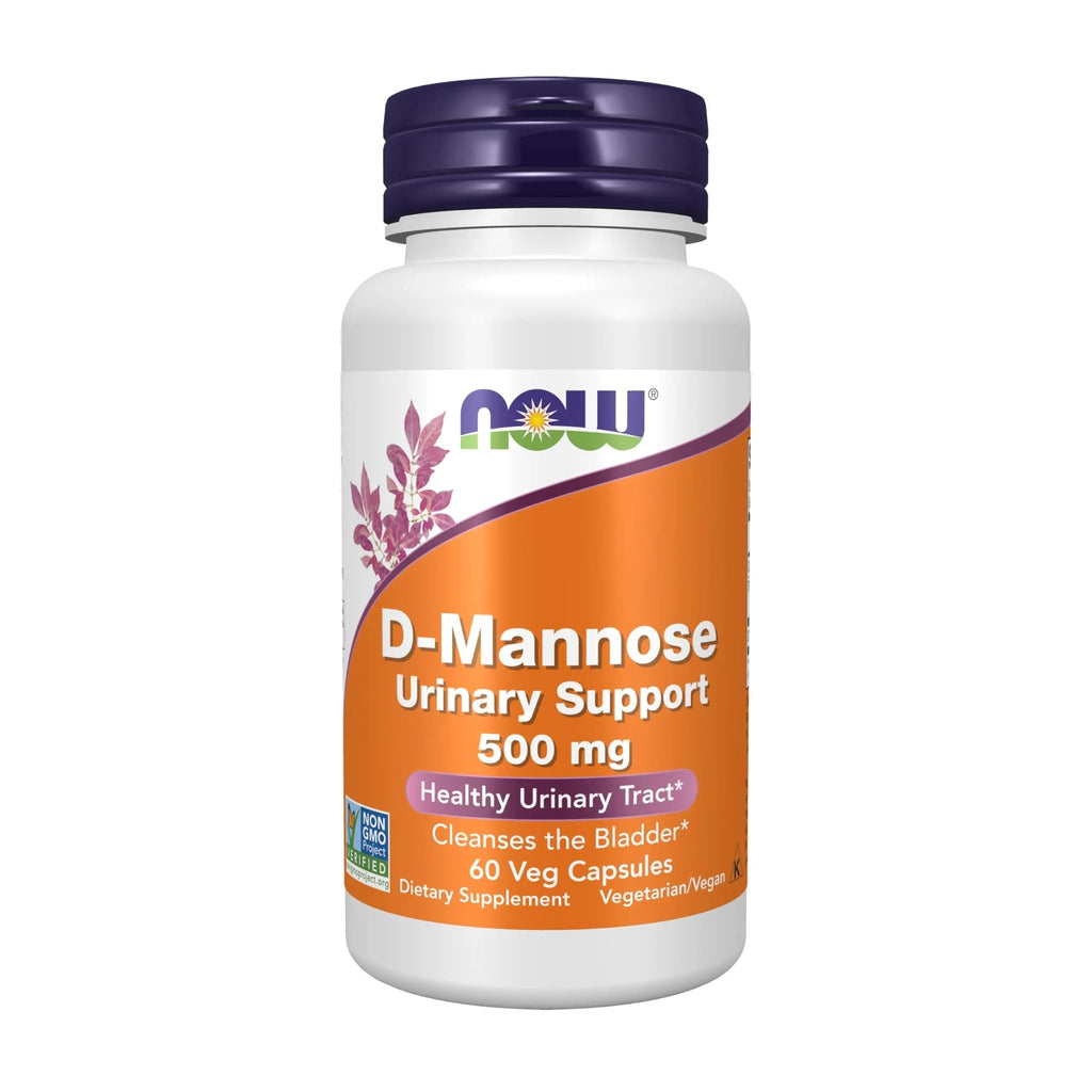 Now Foods Supplements, D-Mannose 500 mg, Non-GMO Project Verified, Healthy Urinary Tract*, 60 Veg Capsules NOW Foods Au supplements