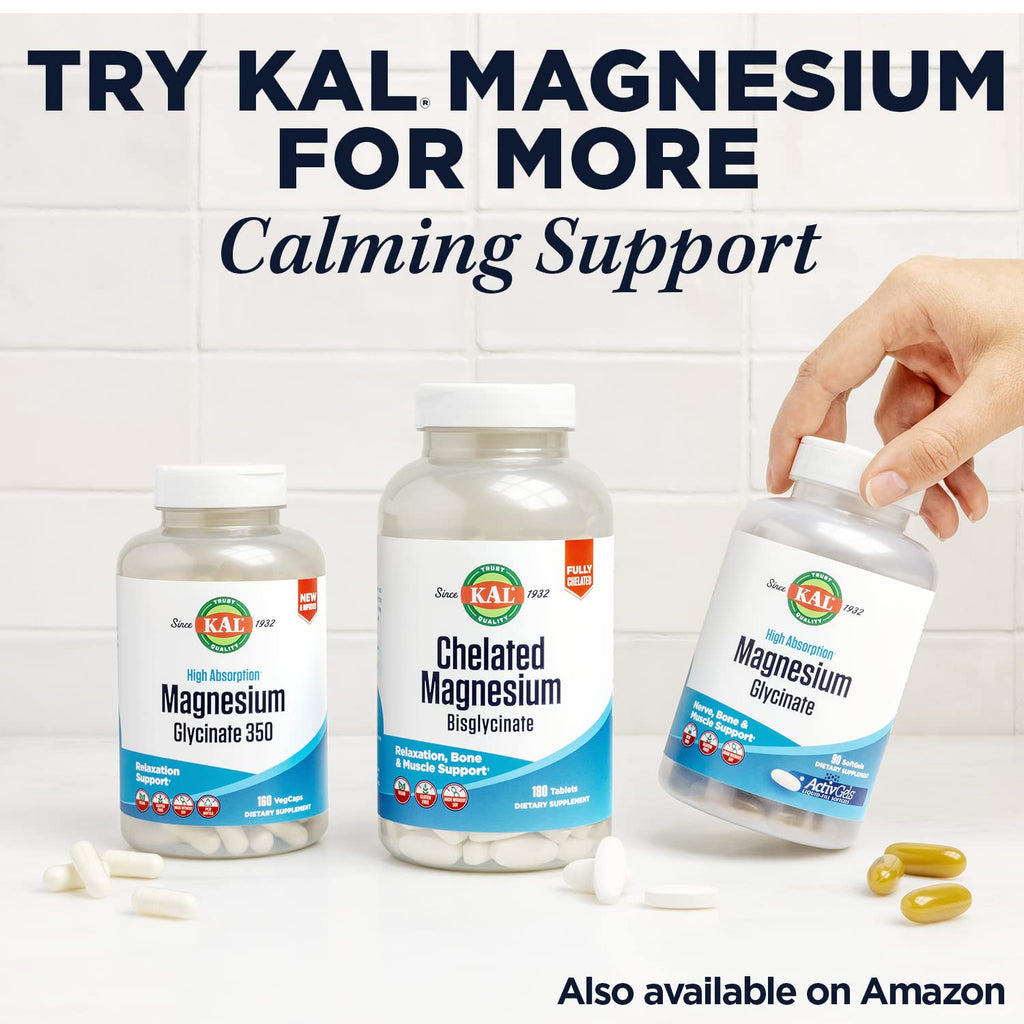KAL Lithium Orotate 5mg, Low Dose Lithium Supplement for General Wellness Mood Support, Highly Bioavailable, Vegan, 60-Day Guarantee,