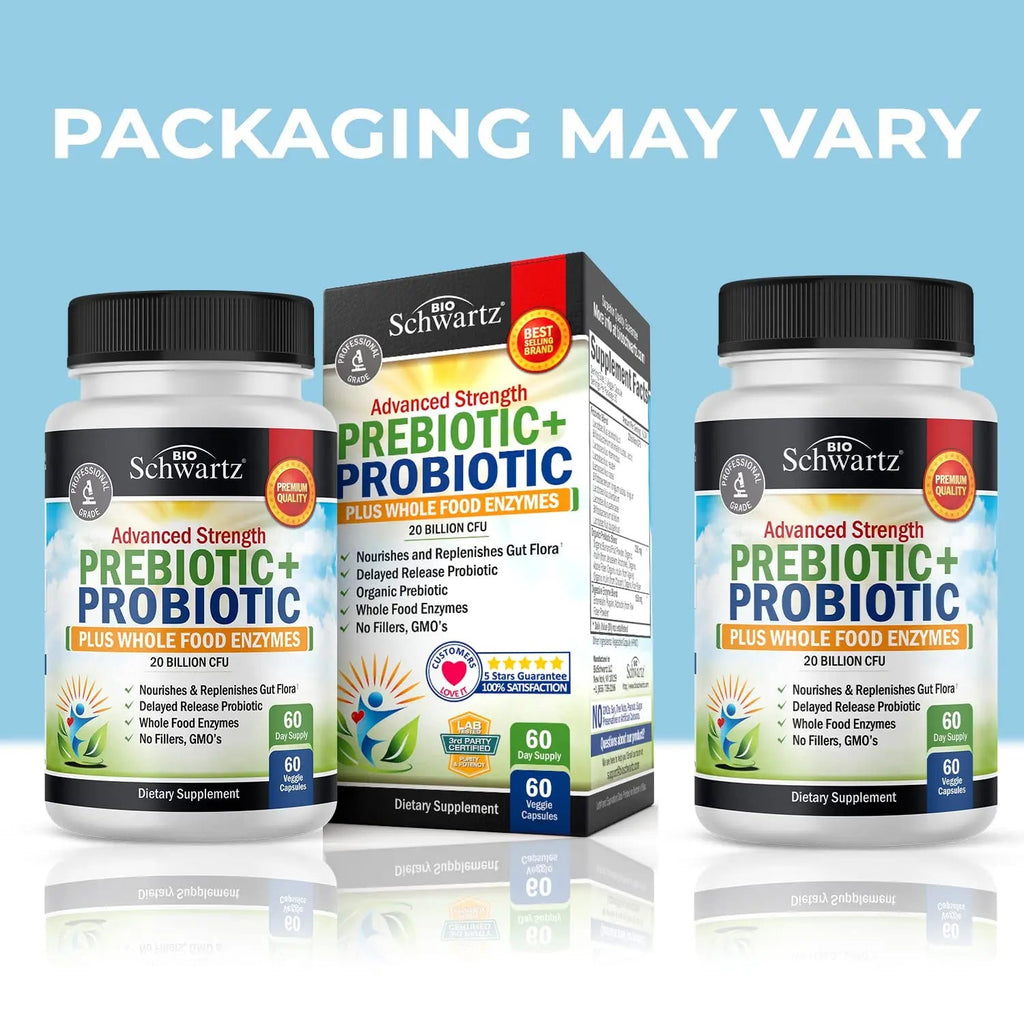 Prebiotics and Probiotic with Whole Food Enzymes for Adults Women & Men BioSchwartz Au supplements