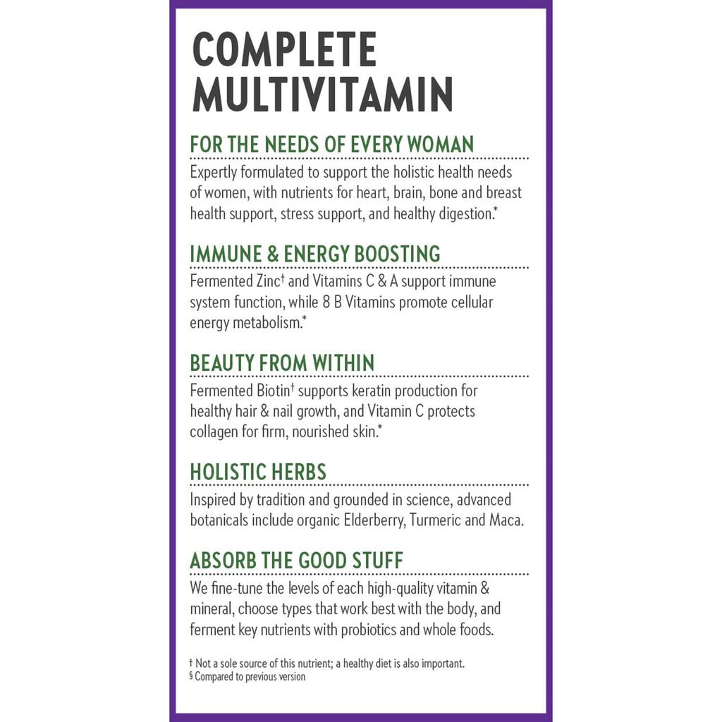 New Chapter Women’s Multivitamin, Iron, B6, B12, Biotin for Hair Growth, D3, Vit C, Zinc for Immune & Stress Support, Gentle on an Empty Stomach, One Daily, Non-GMO, Gluten-Free, 18+, 72 Tablets New Chapter Au supplements