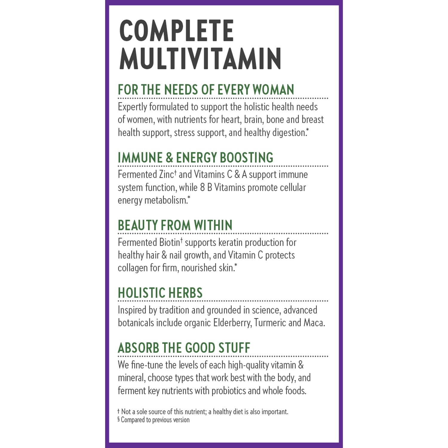 New Chapter Women’s Multivitamin, Iron, B6, B12, Biotin for Hair Growth, D3, Vit C, Zinc for Immune & Stress Support, Gentle on an Empty Stomach, One Daily, Non-GMO, Gluten-Free, 18+, 72 Tablets New Chapter Au supplements