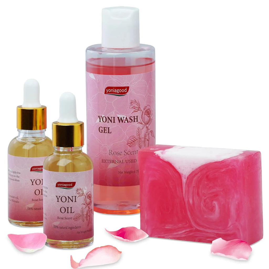 4 pack Yoni Wash Yoni Essential Oil Soap for Women Set, 2 * 30ml Feminine Oil, 6.7 fl.oz Feminine Wash yoniagood Au supplements