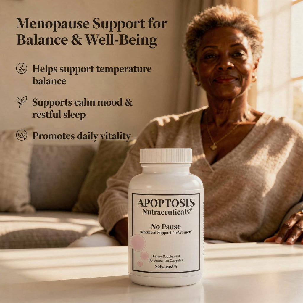 Apoptosis Menopause Supplement for Women – Supports Hot Flash Relief, Mood Balance, Energy & Vitality – with L-Arginine – 60 Capsules – Made in USA Apoptosis Nutraceuticals Au supplements