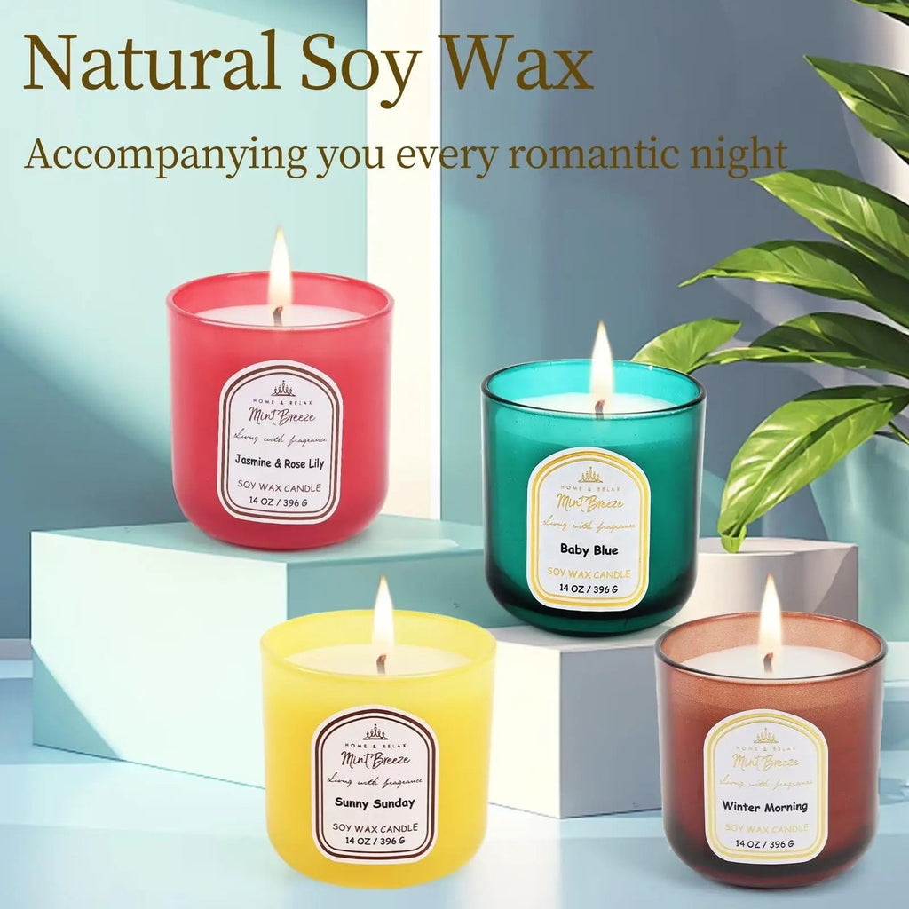 HOME & RELAX 14oz Scented Soy Wax Candle,Big Candle, More Than 80 Hours Long Lasting Burning time HOME & RELAX Au supplements
