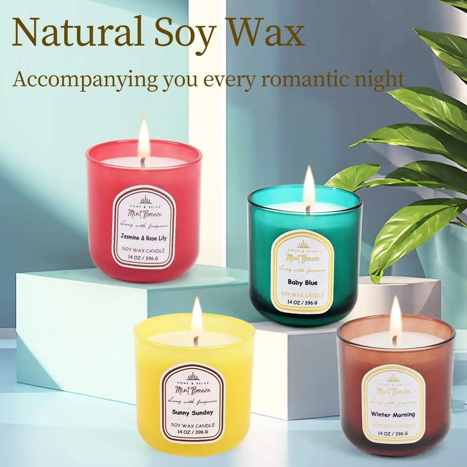 HOME & RELAX 14oz Scented Soy Wax Candle,Big Candle, More Than 80 Hours Long Lasting Burning time HOME & RELAX Au supplements