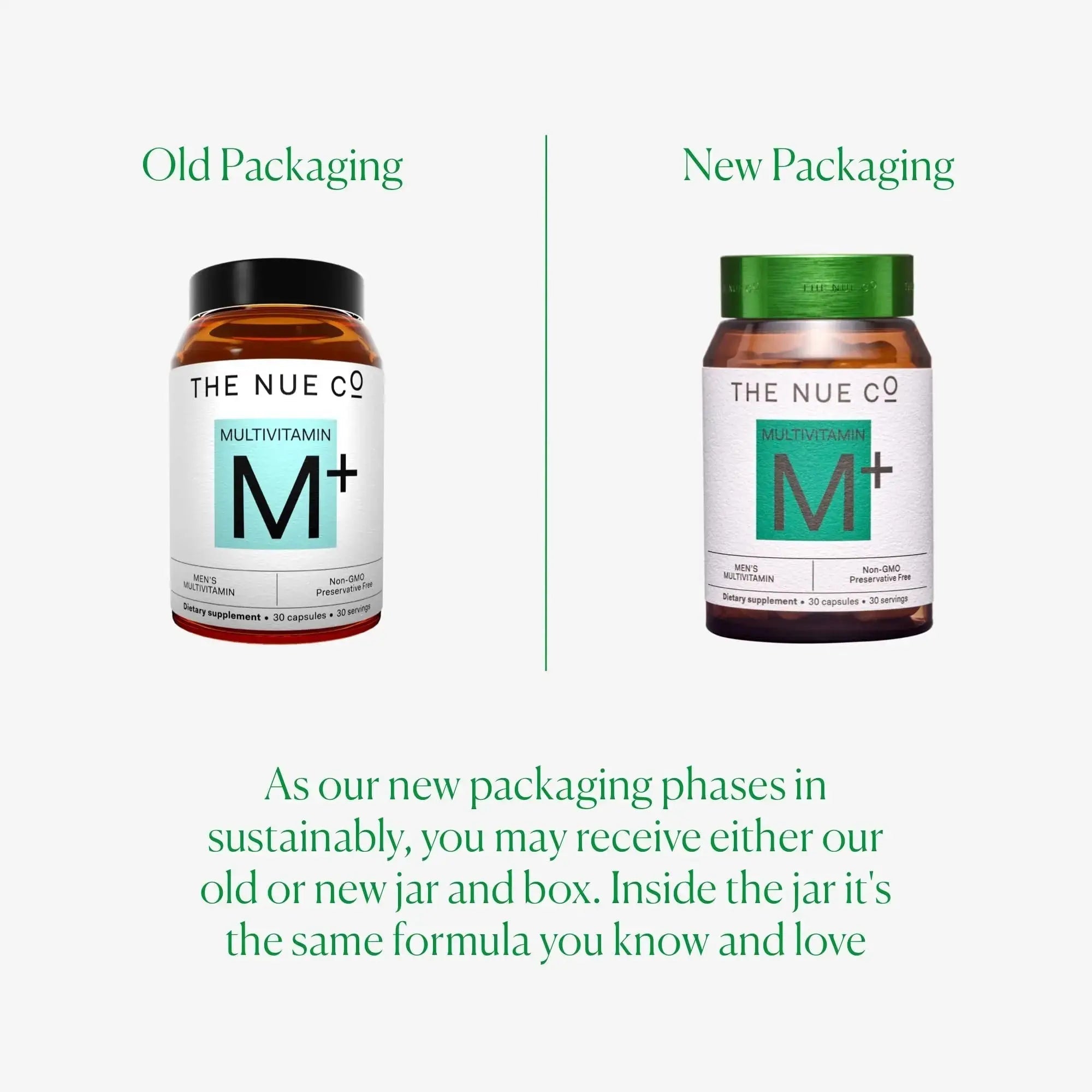 The Nue Co. Men's MULTIVITAMIN Supplement, Supports Energy, Immunity, Focus, Vegan, Gluten Free, 30 Capsules The Nue Co Au supplements