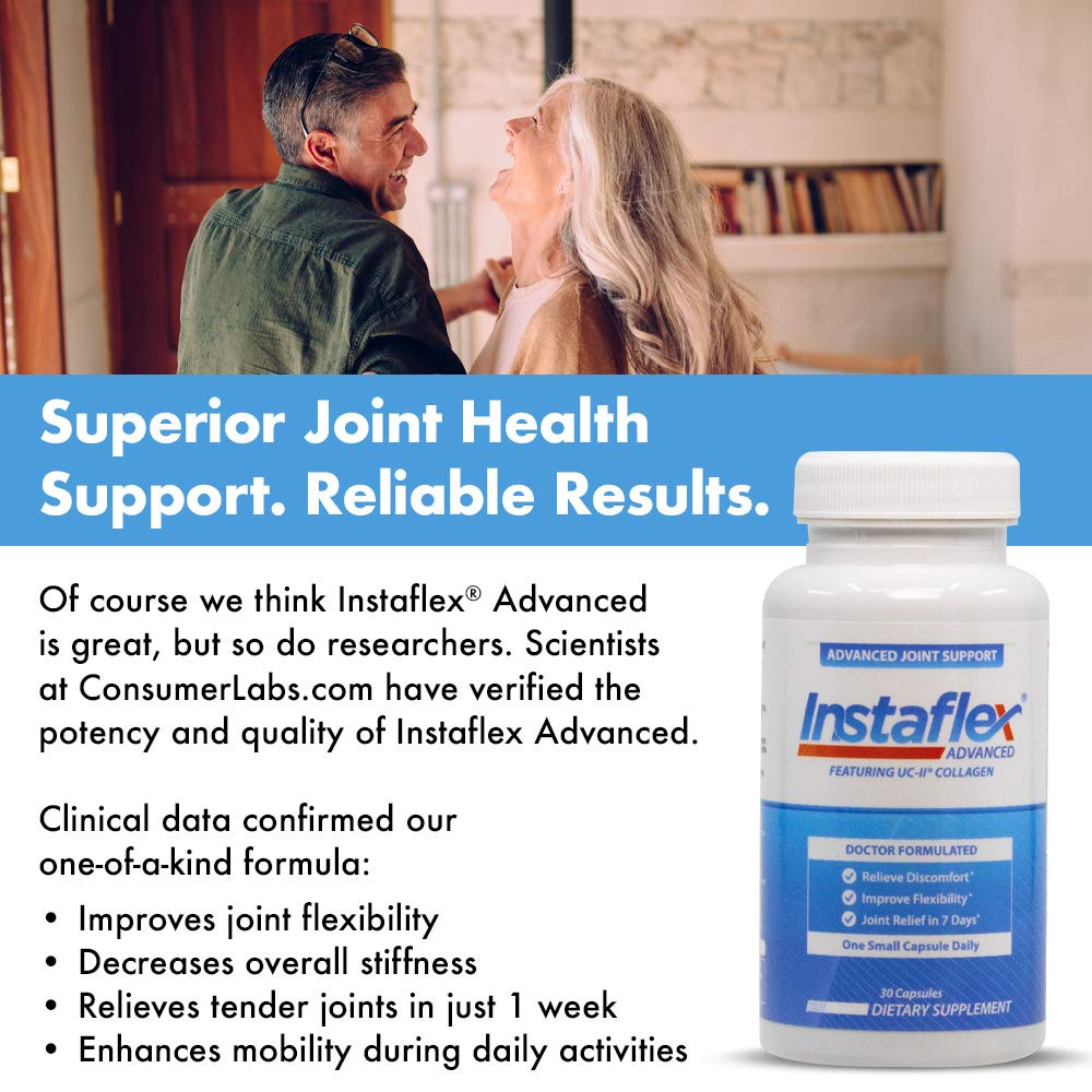 Instaflex Advanced Joint Support - Doctor Formulated Joint Relief Supplement, Featuring Collagen & 5 Other Joint Discomfort Fighting Ingredients - 14 Count Instaflex Au supplements