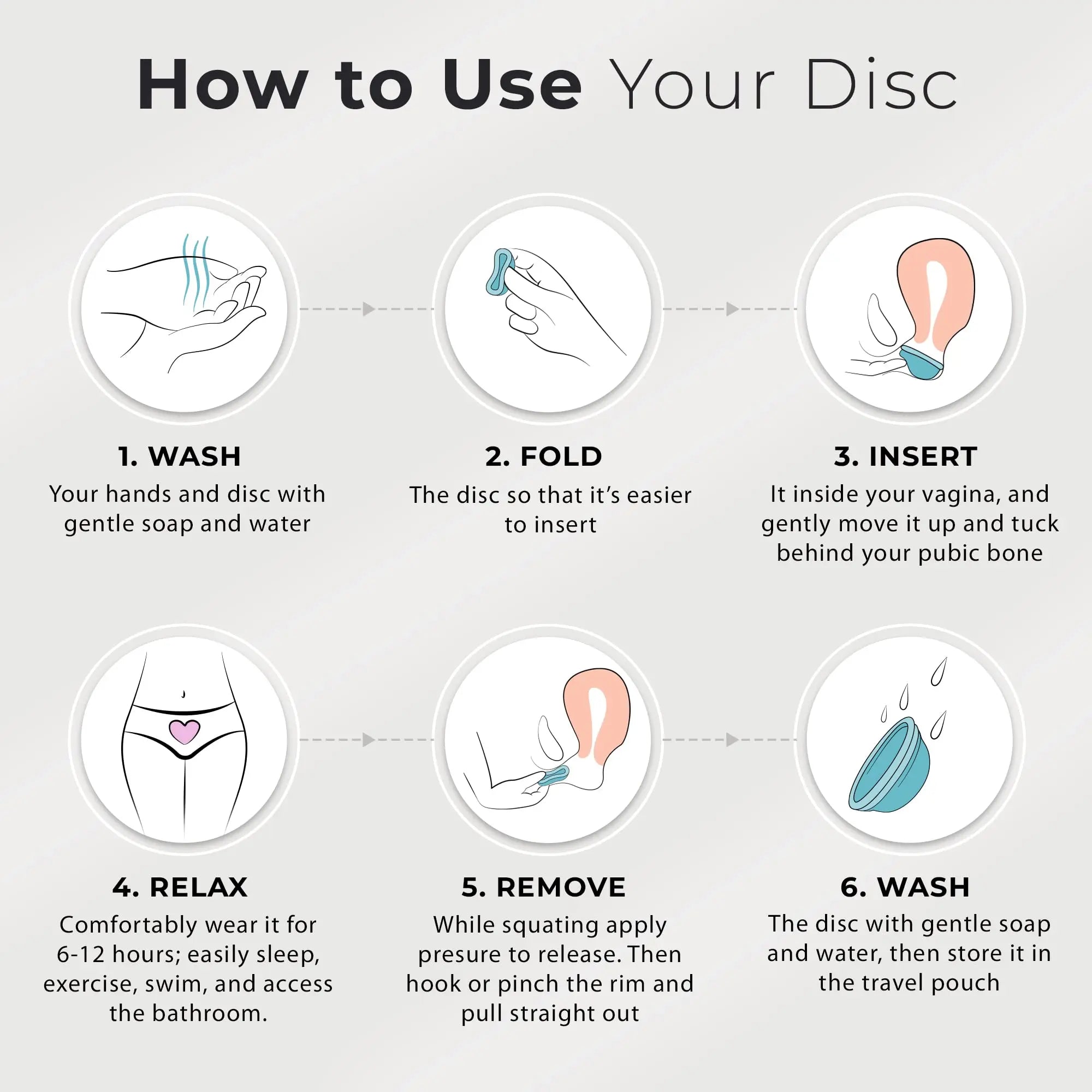Ecoblossom Reusable Menstrual Disc - Large Menstrual Cup - Soft Period Disc for Women Designed EcoBlossom Au supplements