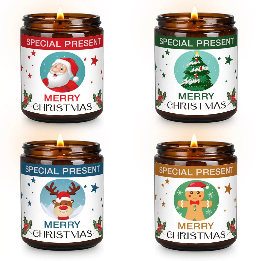 Christmas Candle Set Scented Candle Gift Set, 4 Pack 28 oz Christmas Scented Candles Over 180 Hours YINUO LIGHT Au supplements
