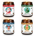 Christmas Candle Set Scented Candle Gift Set, 4 Pack 28 oz Christmas Scented Candles Over 180 Hours YINUO LIGHT Au supplements